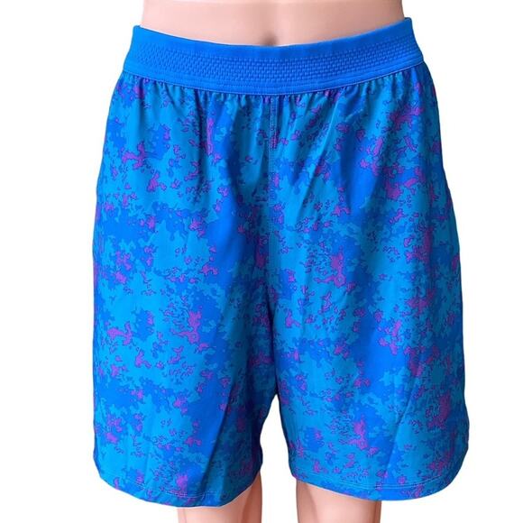 FABLETICS Bright Blue Fundamentals Side Slits Activewear Shorts ~ Men's MEDIUM - Picture 4 of 8